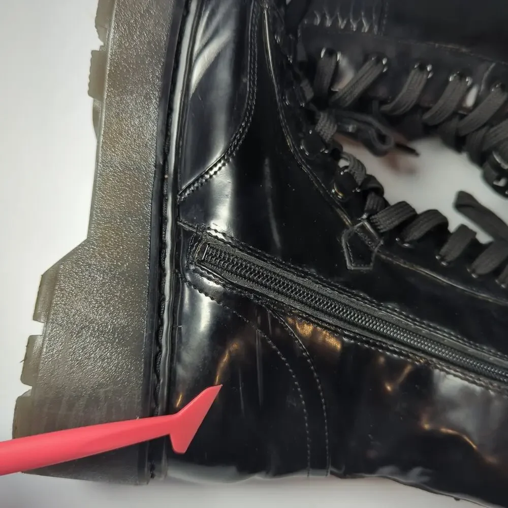 Circus by Sam Edelman Sanders Platform Combat Boots – Black